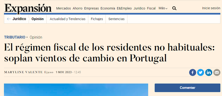 El régimen fiscal portugués de los residentes no habituales | Expansión